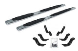 Go Rhino 105443580PS - 5" 1000 Series SideSteps With Mounting Bracket Kit - Polished Stainless Steel