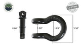 Overland Vehicle Systems - Recovery Shackle 19010201 3/4 4.75 Ton Black Sold In Pairs - 19010201