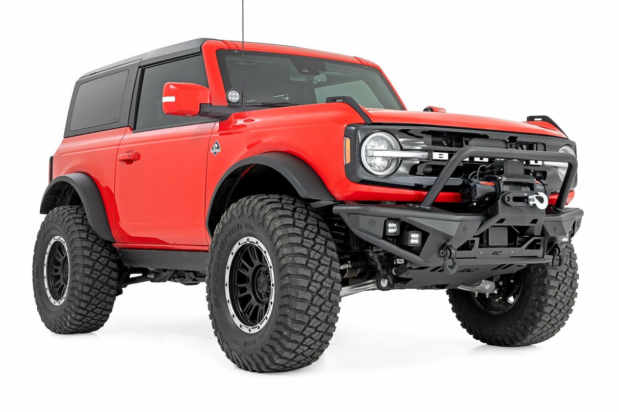 Rough Country - Front Bumper - Tubular - w Winch Plate - Ford Bronco (21-23) - 51205