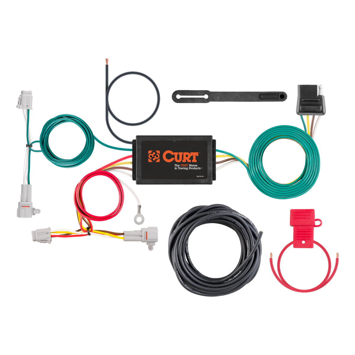 Curt - Custom Wiring Harness, 4-Way Flat Output, Select Subaru Impreza - 56367