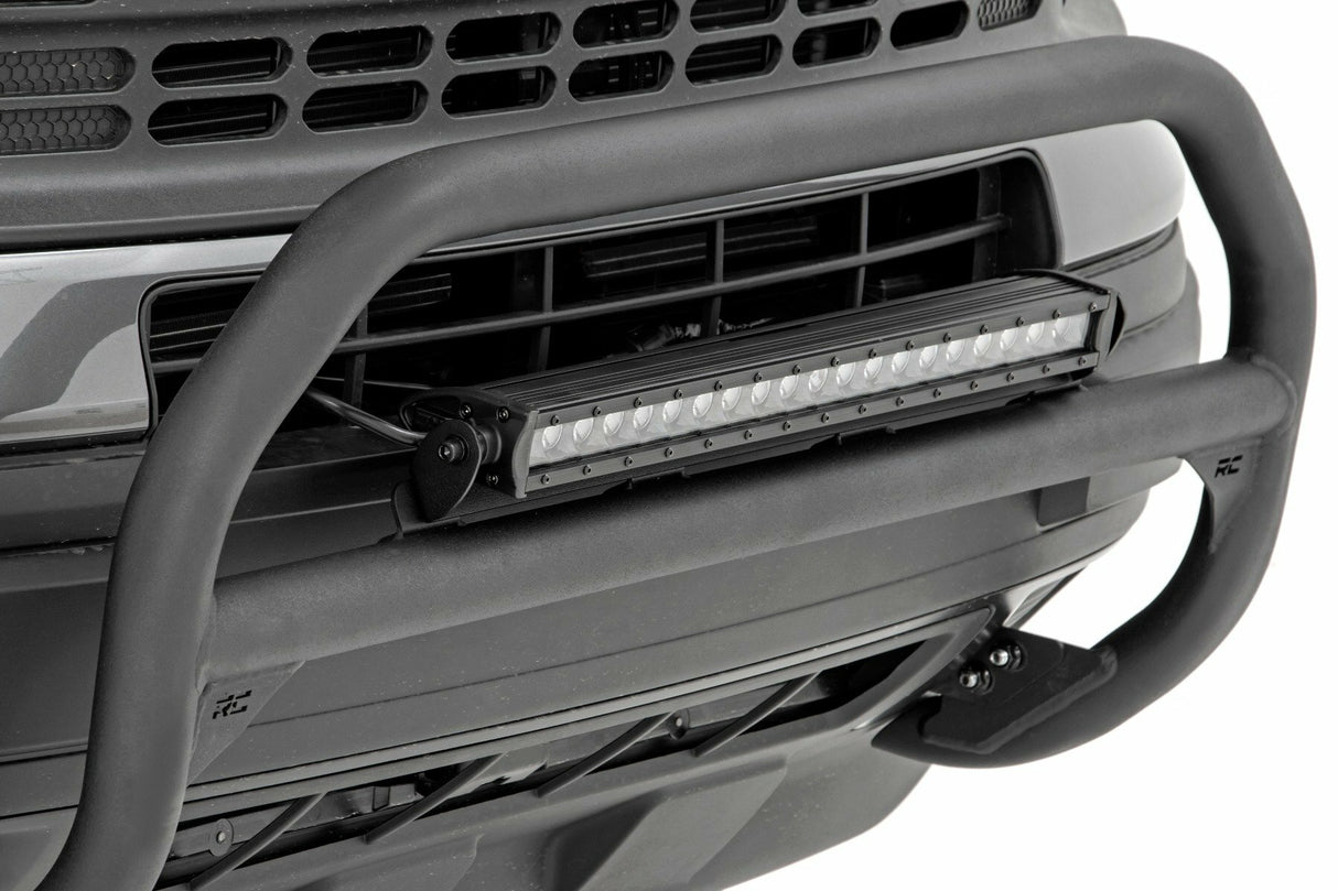 Rough Country - Nudge Bar - 20 Inch Chrome Single Row LED - Ford Bronco Sport (21-23) - 51043