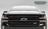 T-Rex Grilles - T-Rex Grilles 51124 Upper Class Grille, Black, Mild Steel, 2 Pc, Insert - 51124