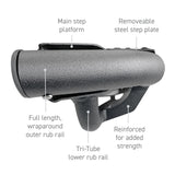 Go Rhino DT60057T - Dominator Xtreme DT Side Steps - 57" long - BOARDS ONLY - Textured Black