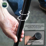 Overland Vehicle Systems - HD Nomadic 180 LTE - Awning, Grey Body, Green Trim and Black Travel Cover - 19609917