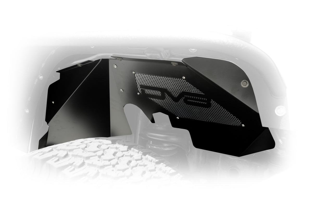 DV8 Offroad - Jeep JK Front Inner Fenders Black Or Raw - INFEND-01FB