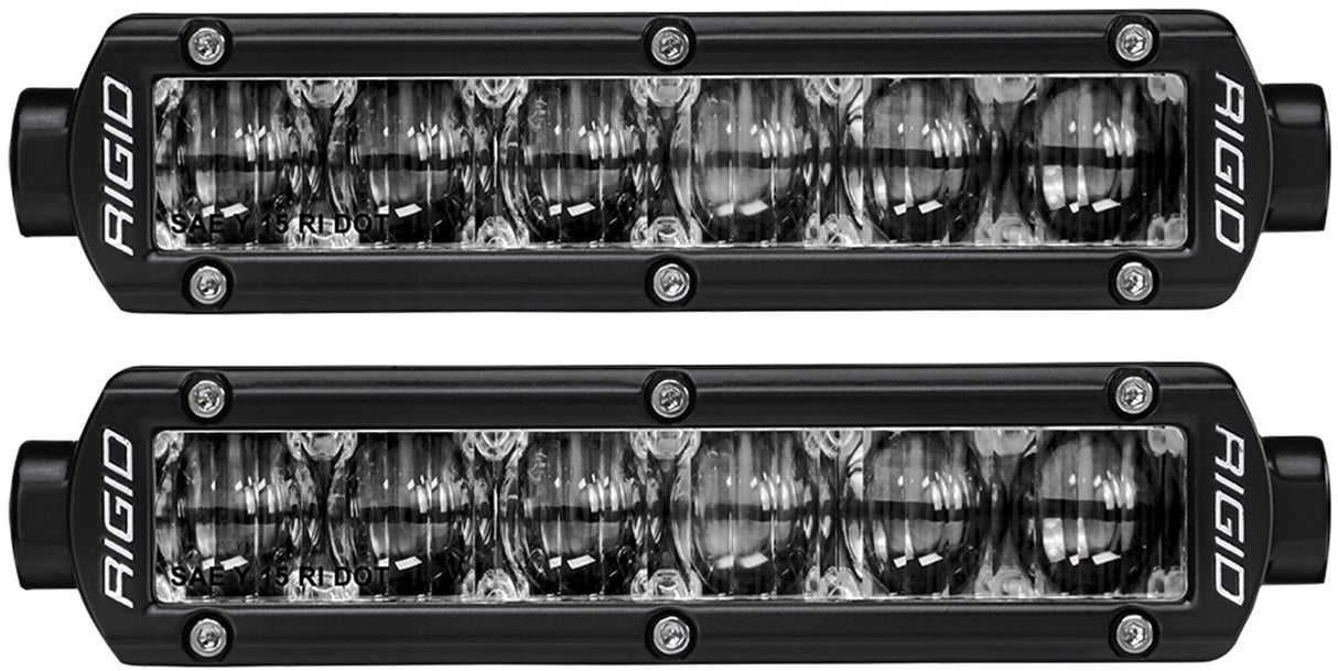 RIGID Industries - 906703 SR-Series DOT/SAE J583 6 Inch White LED Fog Light, PAIR