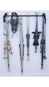 Malone - Wall Mount Ski Storage Rack for 6 Pair of Skis