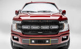 T-Rex Grilles - 1 Pc Laser Cut Pattern Mild Steel Revolver Bumper Grille Overlay - Includes Universal Wiring Harness - 6525751