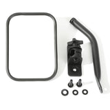 Rugged Ridge - Quick Release Mirror, Textured Black, Rectangular; 97-16 Jeep Wrangler - 11025.18