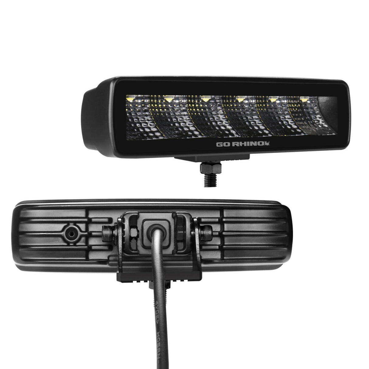 Go Rhino 750300621FBS Blackout Series - SIXLINE 6-LED Flood Lights, Pair