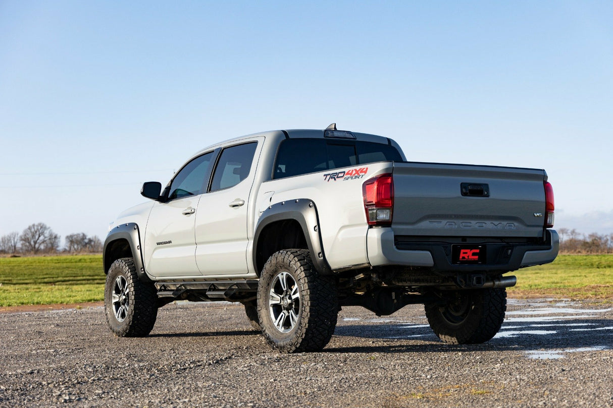 Rough Country - Pocket Fender Flares - 1G3 Magnetic Grey - Toyota Tacoma (16-23) - F-T11621A-1G3