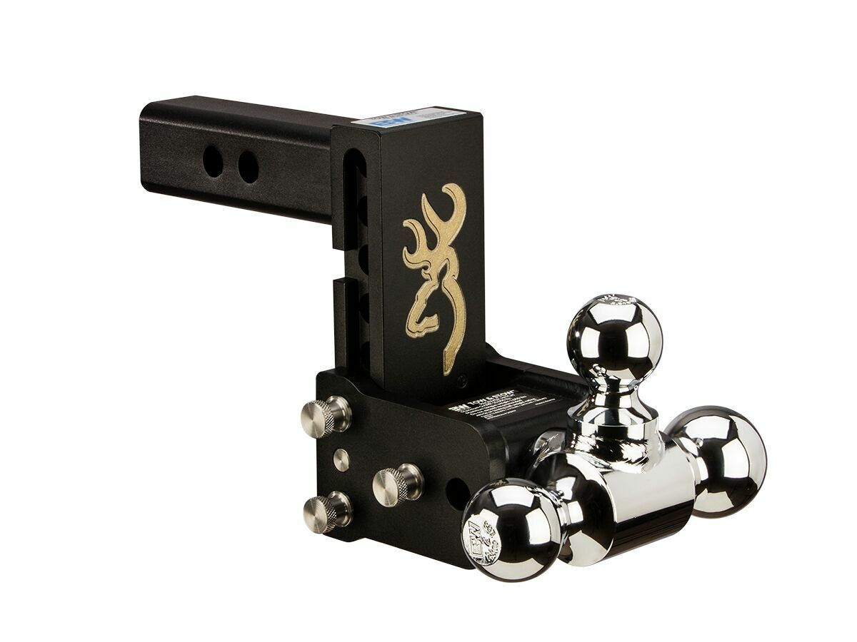B&W Trailer Hitches - TS10048BB 8" Bwg Tow & Stow, Tri-Ball-Boxed