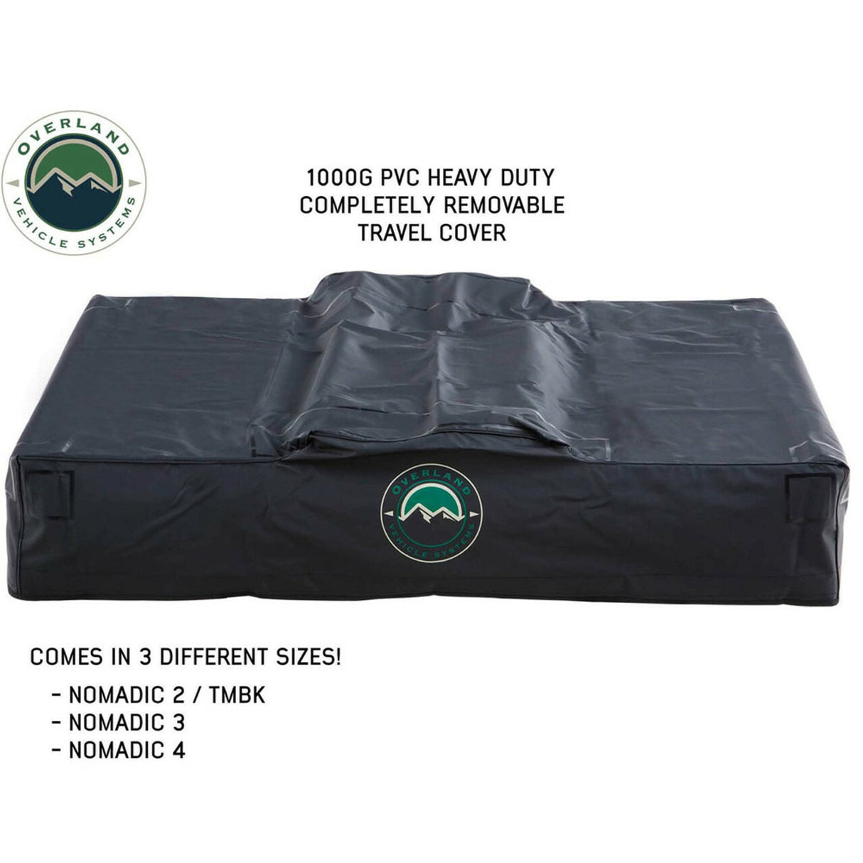 Overland Vehicle Systems - LD TMBK 3 Roof Top Tent With Annex - Tan Base With Green Rain Fly, Black Aluminum Base, Black Ladder - 18119733