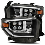 AlphaRex 880730 LED Projector Headlights Plank Style Design Black