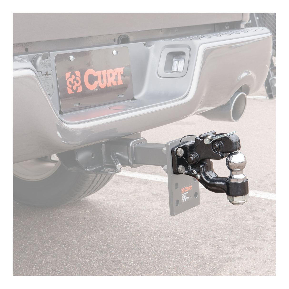Curt - Ball & Pintle Hitch (2" Ball, 10,000 lbs. Ball Capacity) - 48190