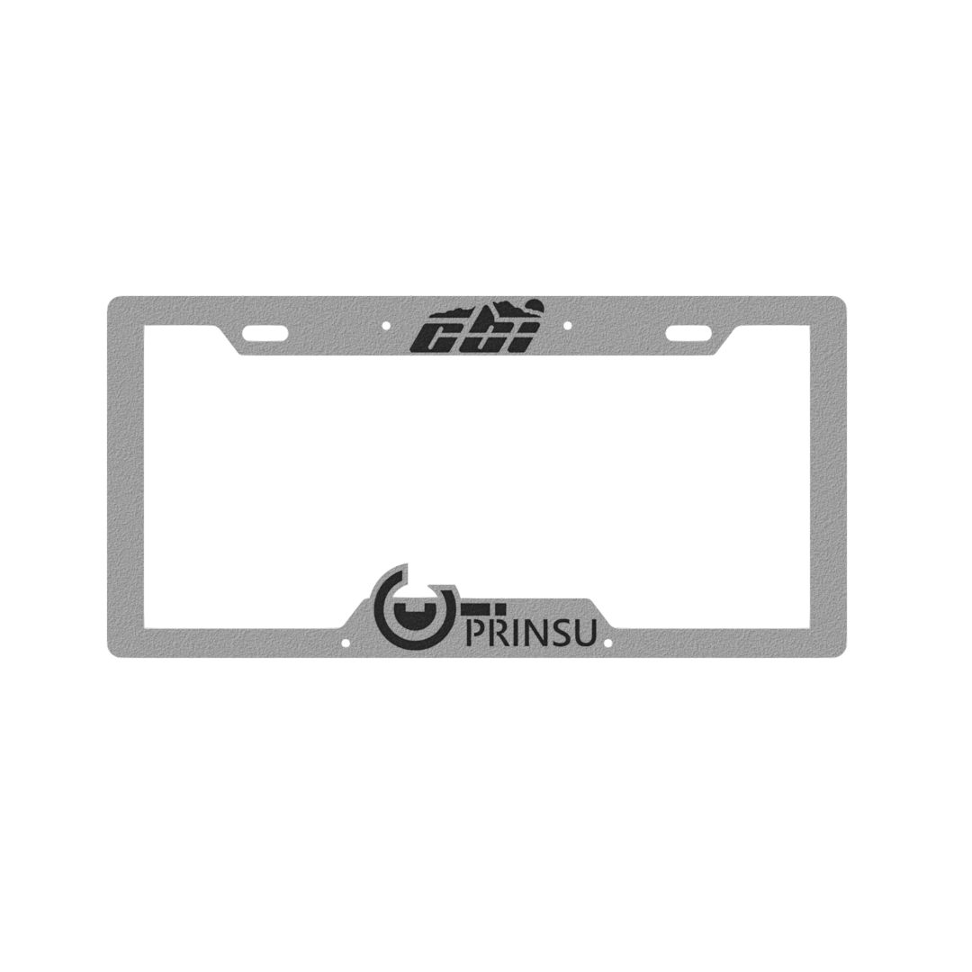 Prinsu - License Plate Cover - Grey/Black - 600-000-000-146