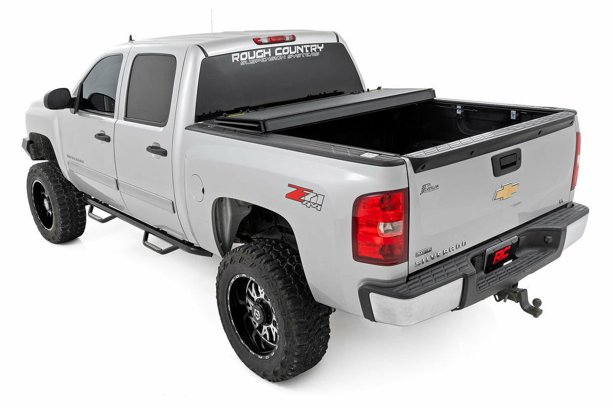 Hard Tri-Fold Flip Up Bed Cover - 5'9(in.) Bed - Chevy/GMC 1500 (07-13)