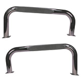 Rugged Ridge - Rugged Ridge 11522.02 Side Step Kit, Stainless Steel, Tubular; 76-83 Jeep CJ - 11522.02