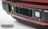 T-Rex Grilles - 1 Pc Small Mesh Mild Steel Torch Bumper Grille Replacement - Includes Universal Wiring Harness - 6325791