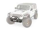 Warn - Elite Stubby Front Bumper with Grille Guard Tube for 2018-2026 Jeep Wrangler JL / 2020-2026 Jeep Gladiator JT - 101330