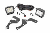 Rough Country - LED Light Kit - Ditch Mount - 3" Chrome Wide Angle Pair - 70793