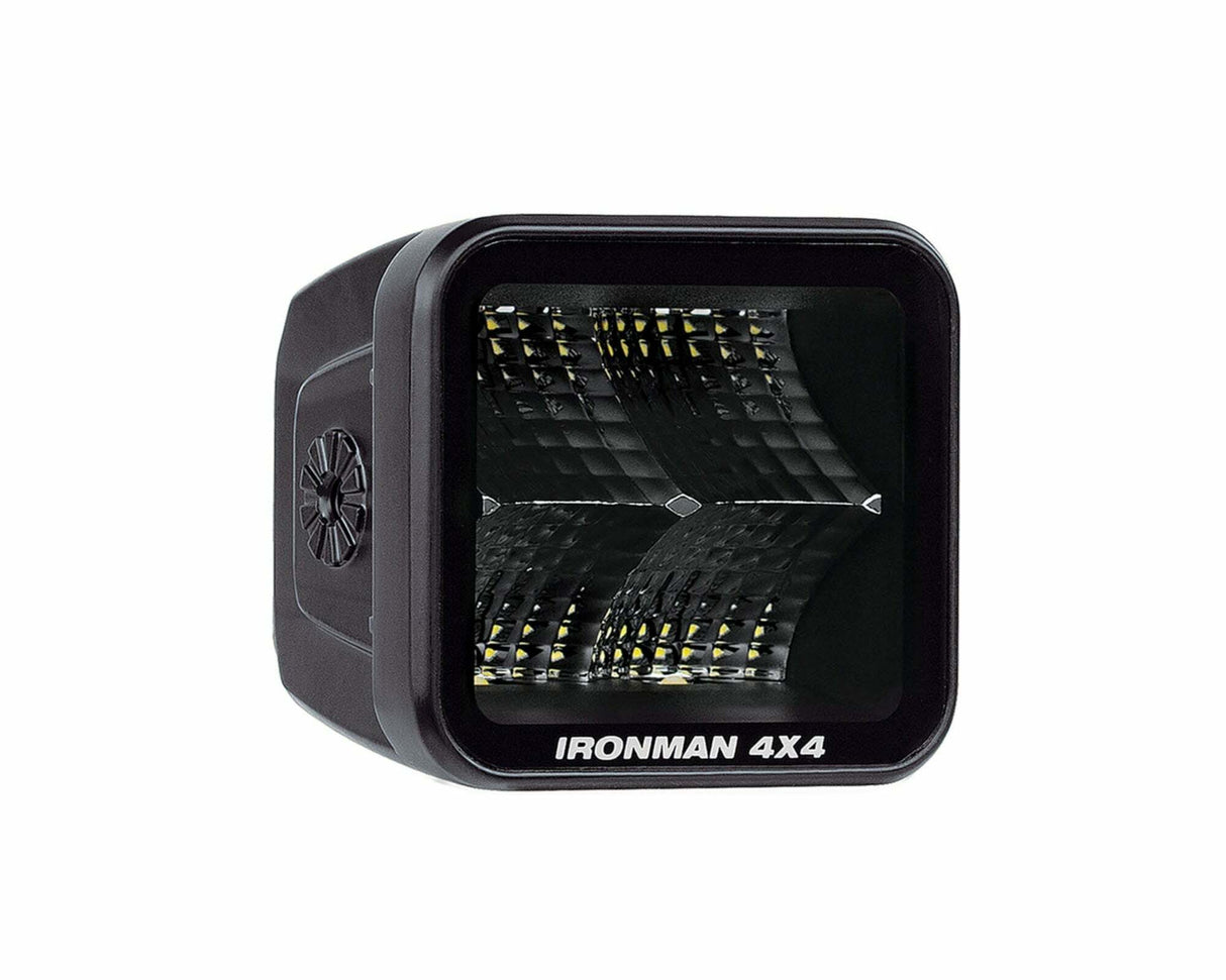 IronMan 4x4 - 3.2" LED Cube Light (Flood Beam  Clear) - ILED80BF