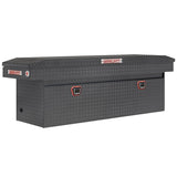 Weather Guard - Model 123-6-04 Saddle Box, Aluminum, Full Deep, Gunmetal Gray, 15.0 cu ft - 123-6-04
