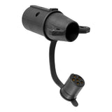 Curt - Adapter (7-Way RV Blade to 6-Way Round Trailer, Center Pin Brake, Packaged) - 57265