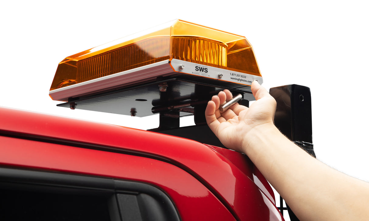 Backrack BRK91002RECF Utility Light Bracket; Universal; Folding; 16in. X 7in. Rectangle, Center Mount