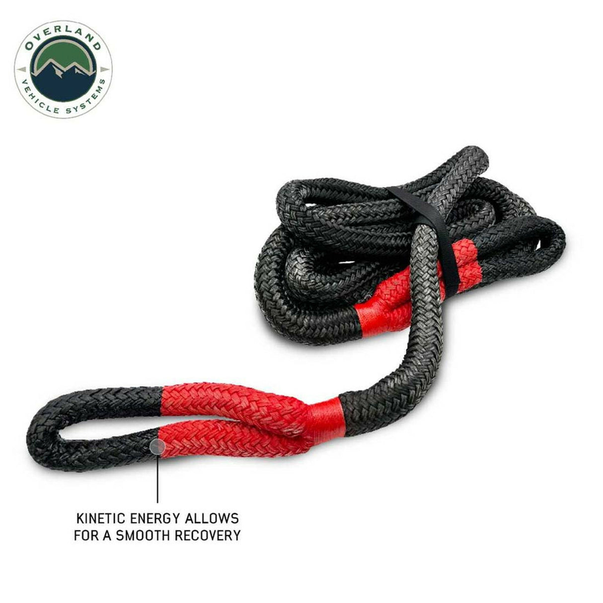 Overland Vehicle Systems - Brute Kinetic Recovery Rope 7/8 Inch x 20 Foot With Storage Bag - 19009920