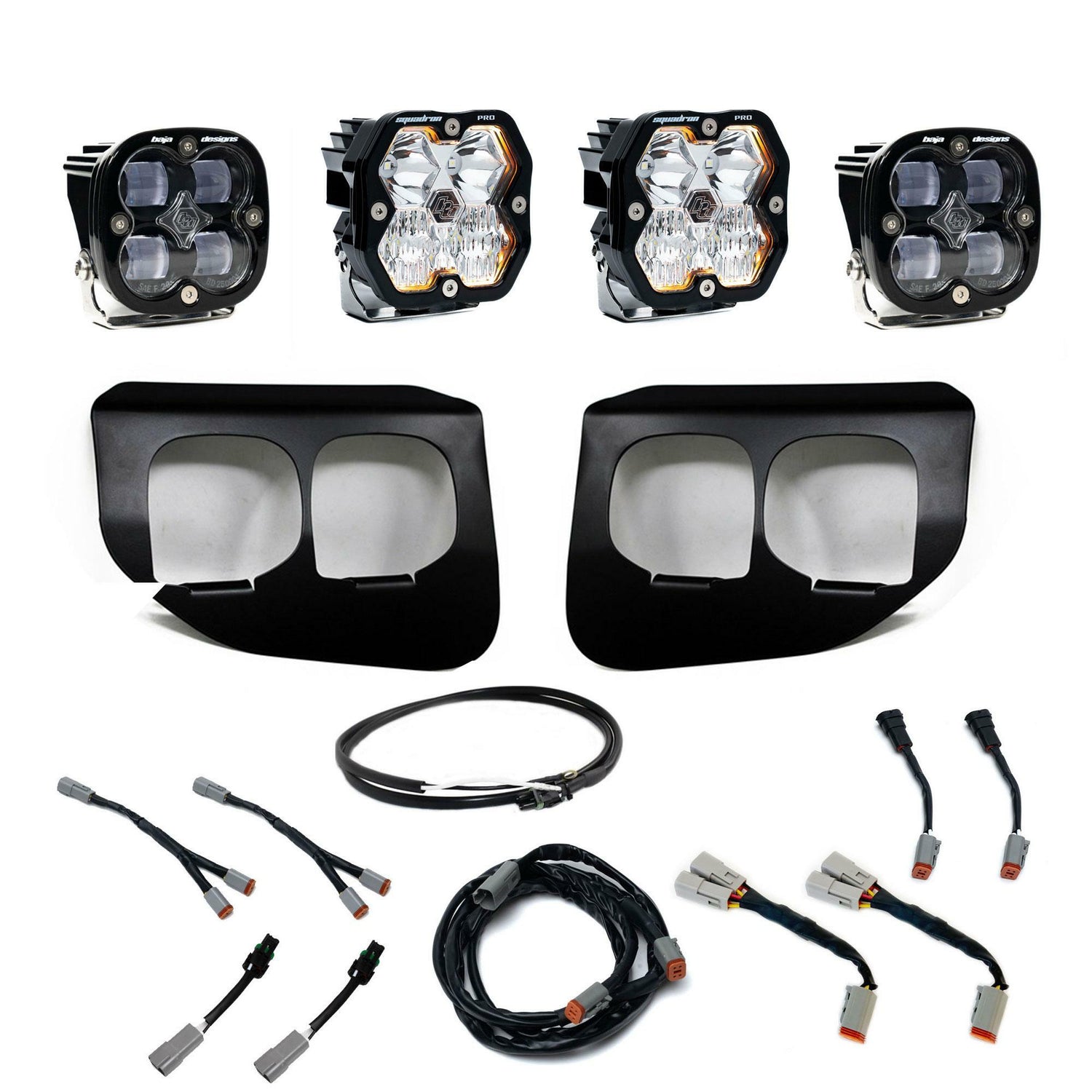 Baja Designs - 44-0039-UP Squadron 2.0 Pro/Squadron SAE Dual Fog Pocket Light Kit