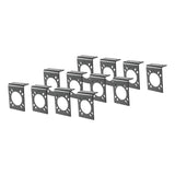 Curt - Connector Mounting Brackets for 7-Way RV Blade (Black, 12-Pack) - 57205
