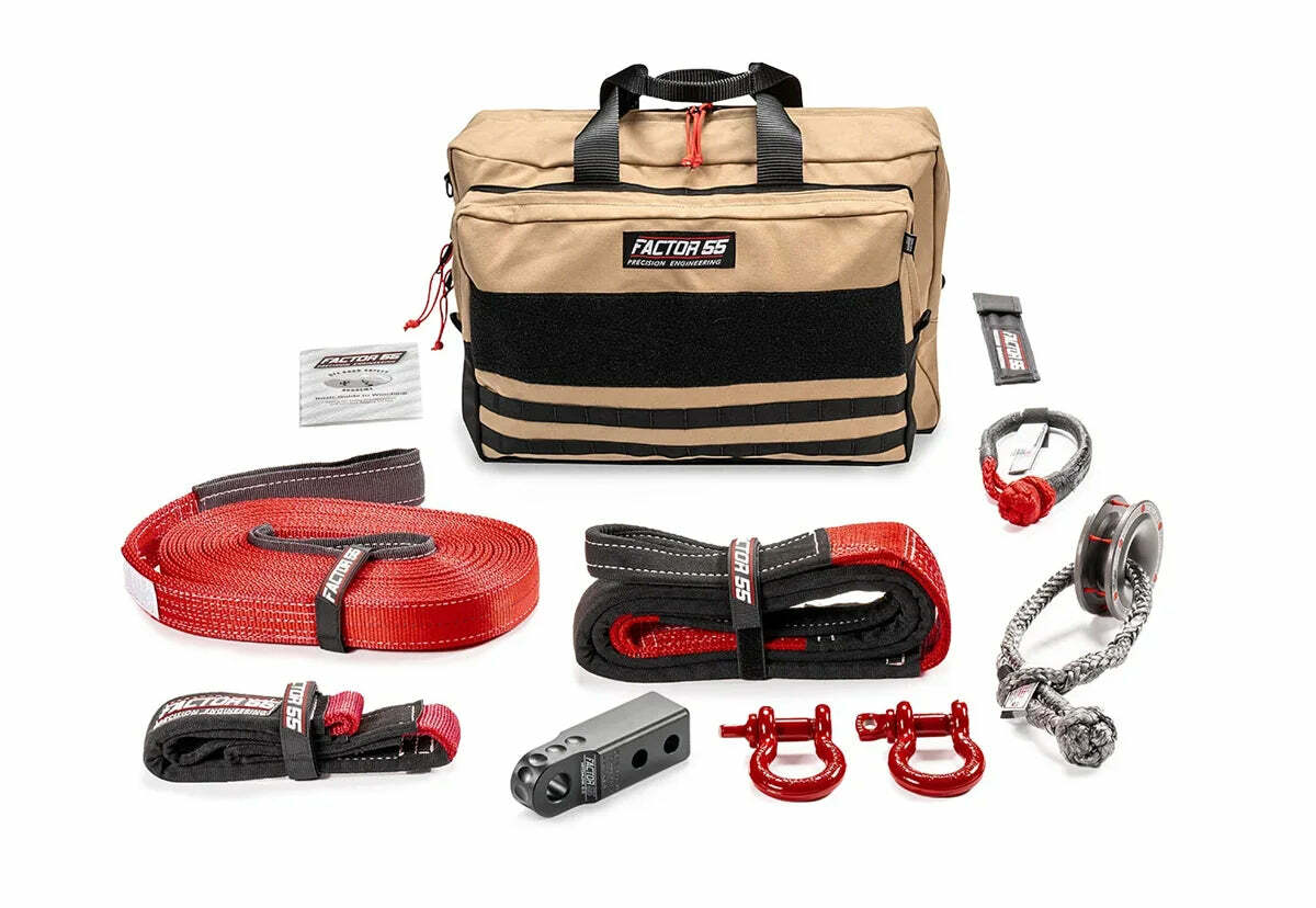 Factor55 - Vehicle Recovery Kit, Sawtooth – Large - Black - 00475-04-LARGE