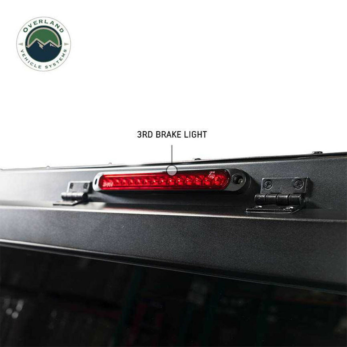 Overland Vehicle Systems - Expedition Truck Cap W/Full Wing Doors, Front and Rear Windows and 3rd Brake Light 2016-2023 Toyota Tacoma 5 Foot Bed - 70100001