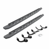 Go Rhino 69642568ST - RB30 Slim Line Running Boards with Mounting Bracket Kit - Protective Bedliner Coating