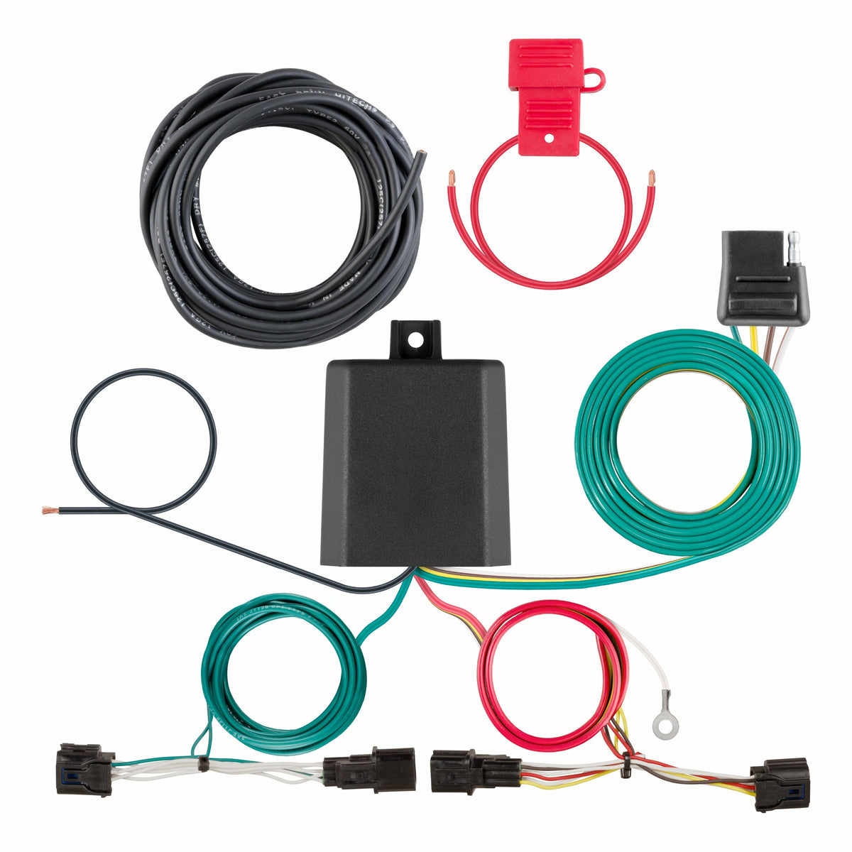 Curt - Custom Wiring Harness, 4-Way Flat Output, Select Hyundai Palisade - 56491