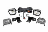 Rough Country - LED Light - Under Bed Mount - 2" Chrome Pair - Wide Angle - Polaris General General XP - 93032