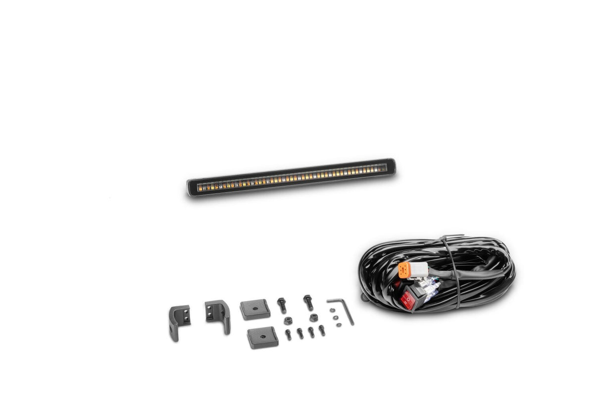 Go Rhino 750001014CBS Flash Series - 10" Multi-Function Slim LED Light Bar - White/Amber/Red