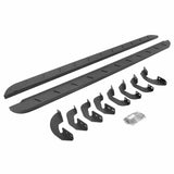 Go Rhino 63441687ST - RB10 Slim Line Running Boards With Mounting Brackets - Protective Bedliner Coating