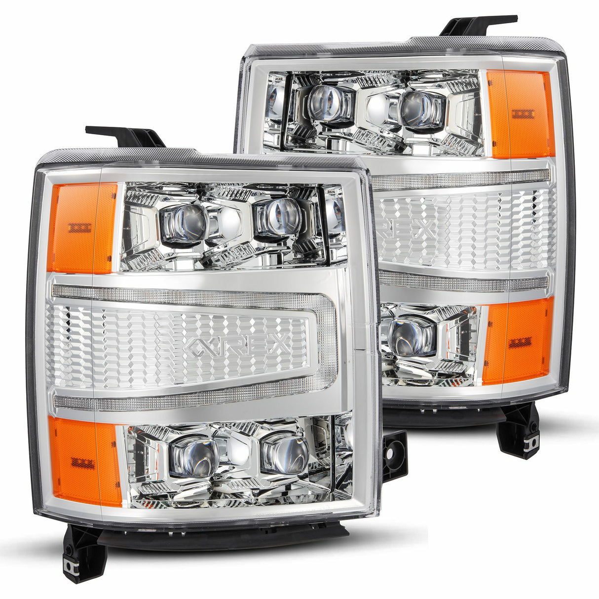 AlphaRex 880240 LED Projector Headlights in Chrome