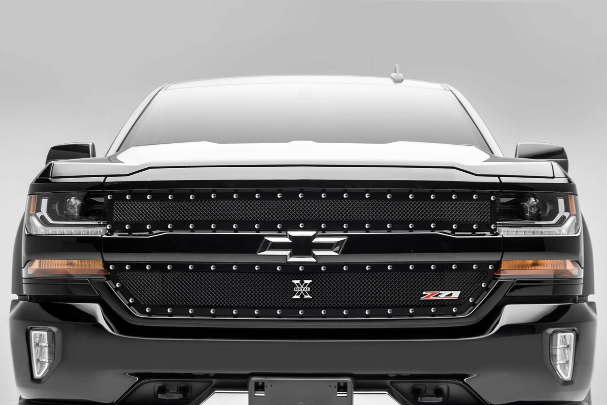 T-Rex Grilles - 2 Pc Small Mesh Mild Steel X-Metal Grille Insert - 6711241