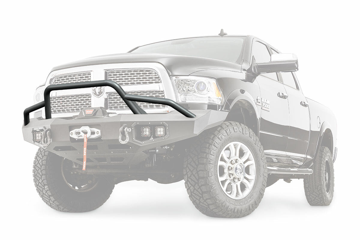 Warn - 100473 Powder Coated Black Steel With Brush Guard Skid Plate Step Plate