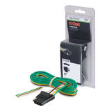 Curt - 4-Way Flat Connector Socket with 60" Wires (Vehicle Side, Packaged) - 58041