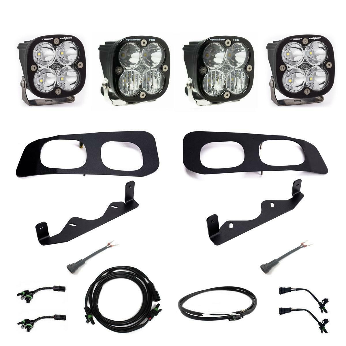 2023-On Ford Super Duty Dual Unlimited Fog Pocket Upfitter Kit