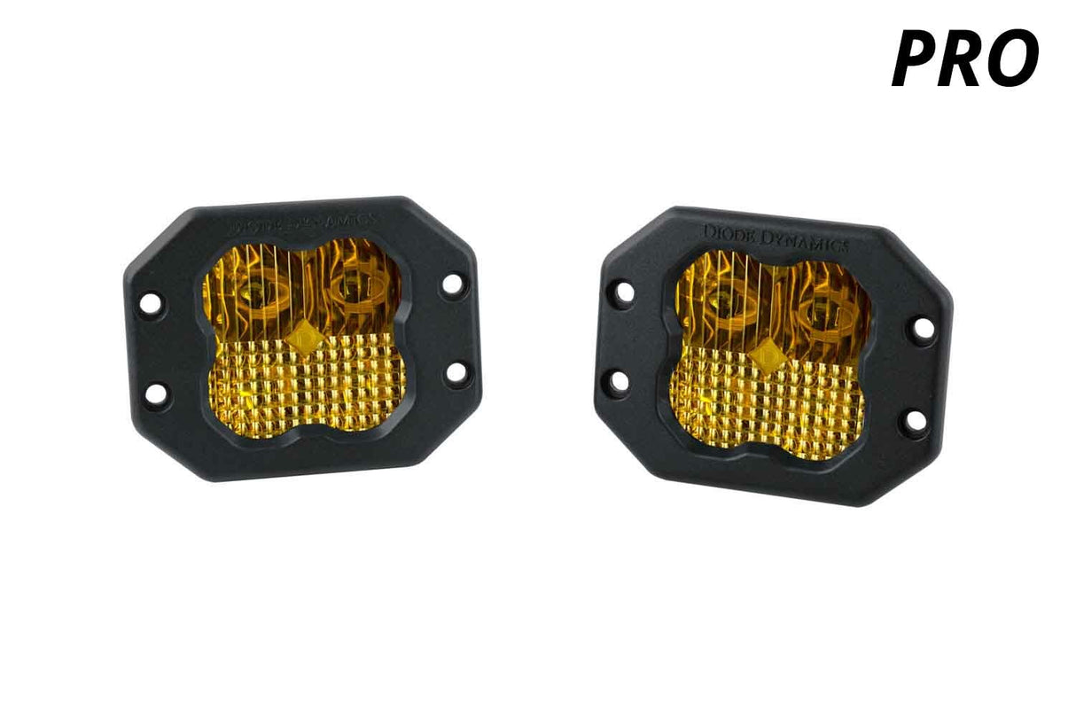 Diode Dynamics - SS3 Pro ABL Yellow SAE Fog Flush (pair) - DD6940P