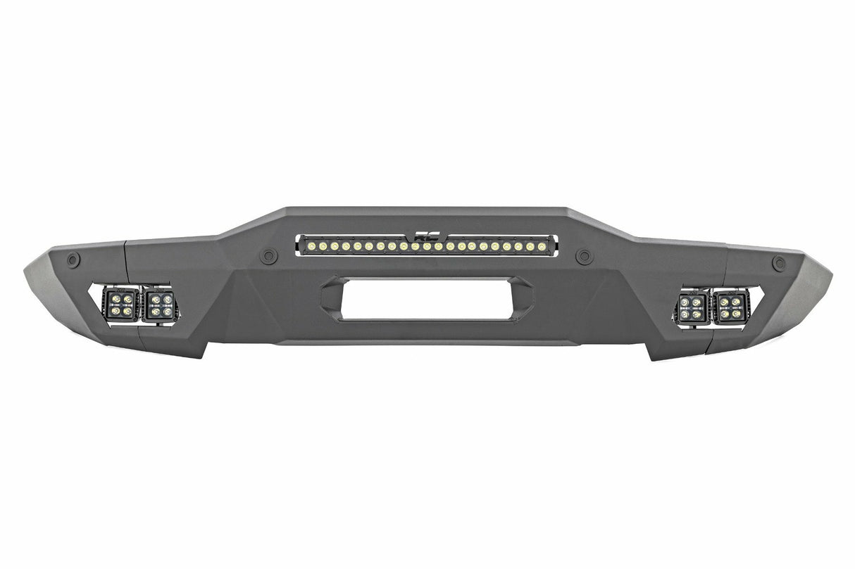 Rough Country - Front Bumper - Modular - Full Wings - Amber DRL - Ford Bronco (21-23) - 51075