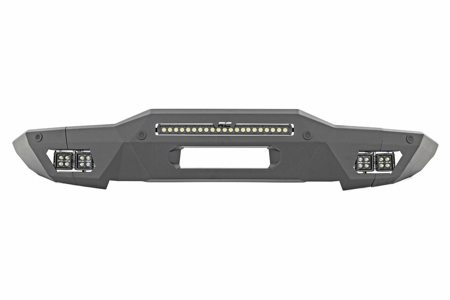 Rough Country - Front Bumper - Modular - Full Wings - Amber DRL - Ford Bronco (21-23) - 51075