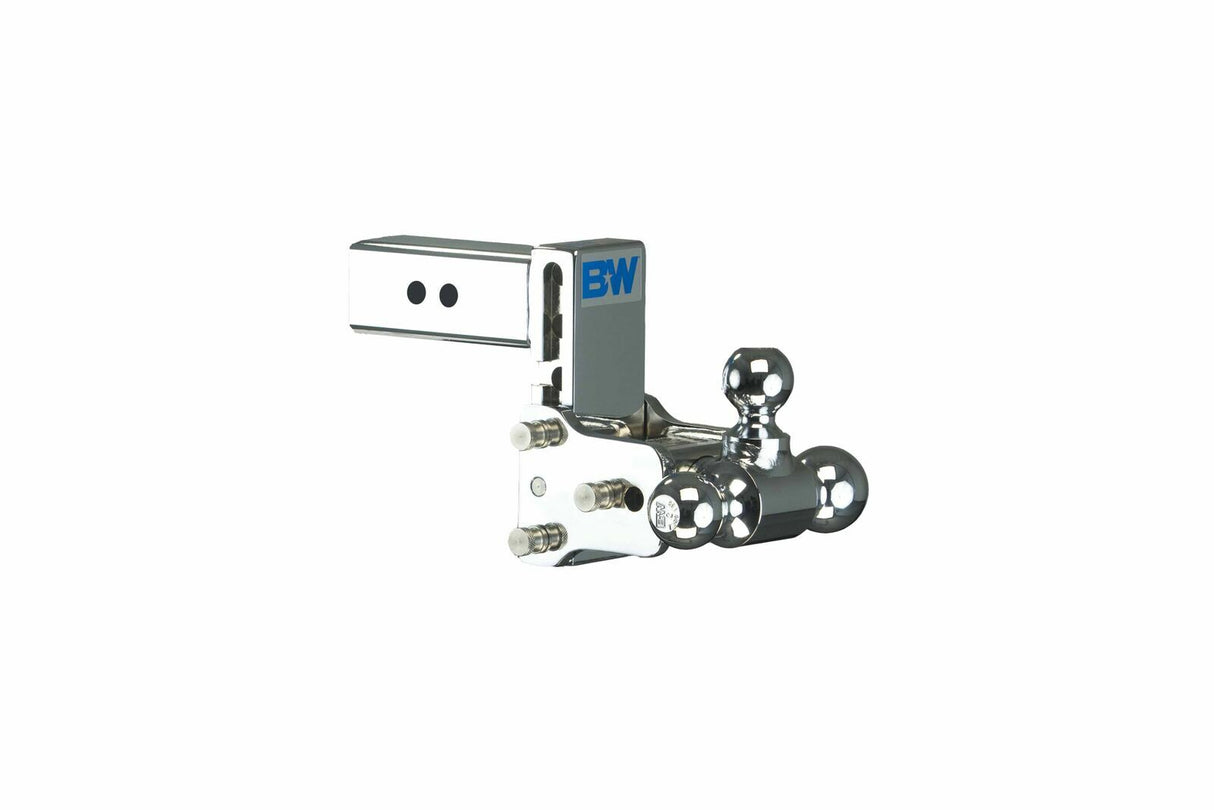 B&W Trailer Hitches - TS20048C 2.5 Model 8 Chrome Tow & Stow Tri Ball