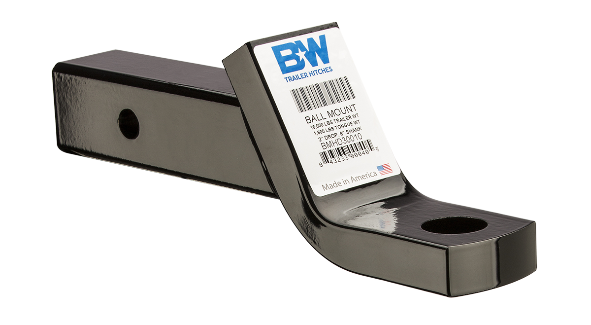 B&W Trailer Hitches - BMHD30010 Ball Mount 16K 2" Drop