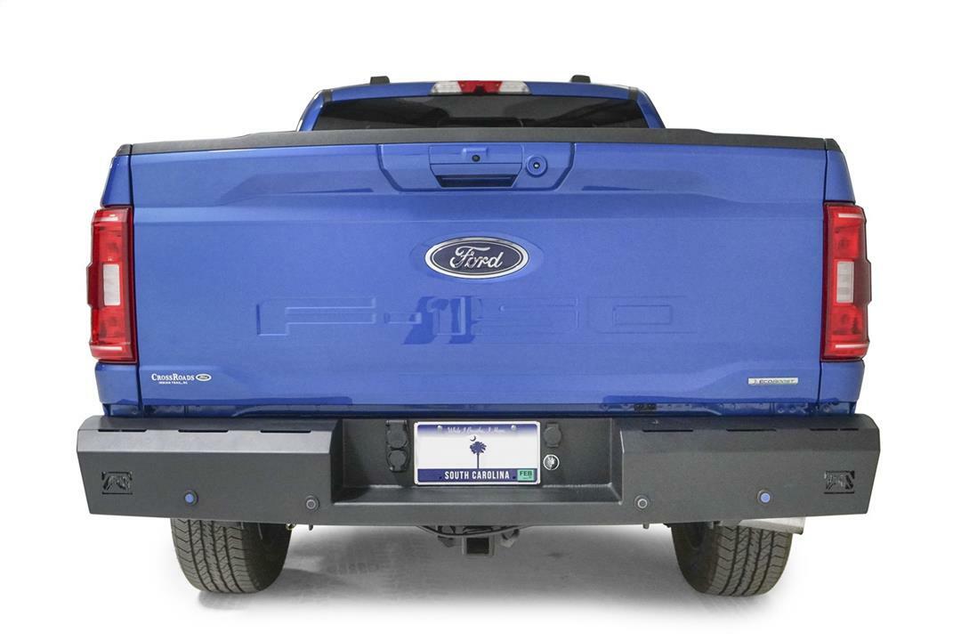 Fab Fours - 2021-2023 Ford F150 Red Steel Rear Bumper - FF21-RT5150-1